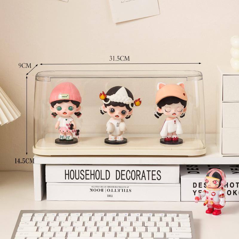 Acrylic Transparent Dustproof Display Stand for Lego Figurines and Pop Mart Collectibles