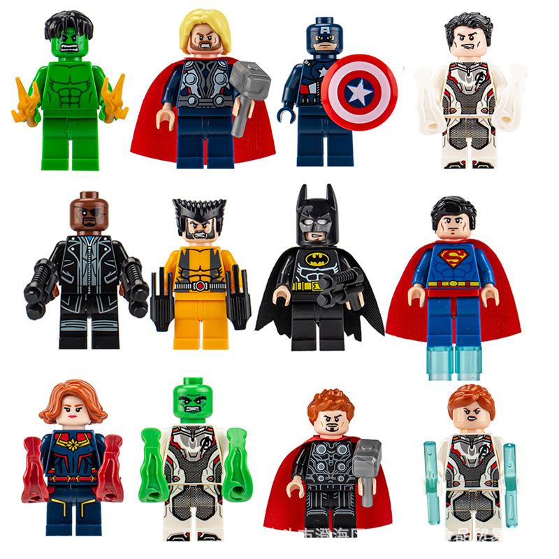 Ninja Warrior Superhero Doll With Weapon Single Building Block Assembly Toy