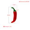 ZHUKOU Enamel Oil Drop Red Big Pepper Earrings Personality Europe And The United States Wind Women's Earrings:VE1639