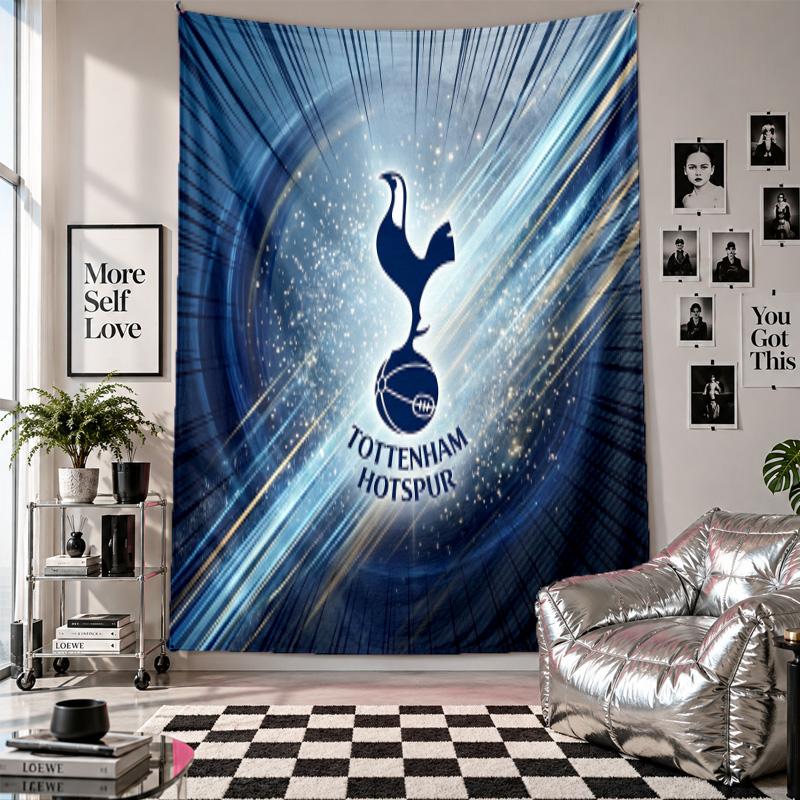 Arazzo da Parete Tottenham Hotspur Decorazione per la Casa Tessuto da Appendere al Muro per Camera da Letto Soggiorno Sfondo