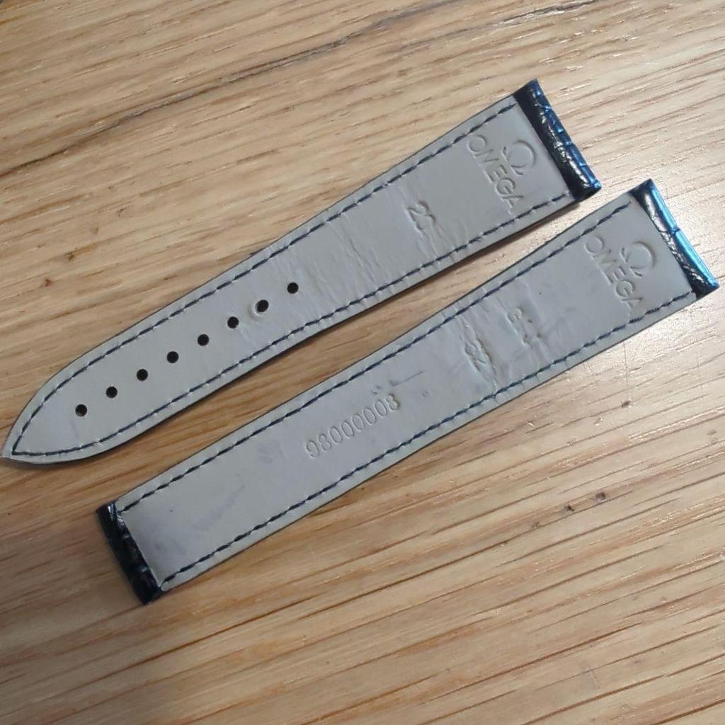 Used OMEGA Leather Belt Black 20mm
