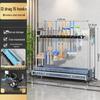 Industrial Style Mobile Mop & Tool Organizer