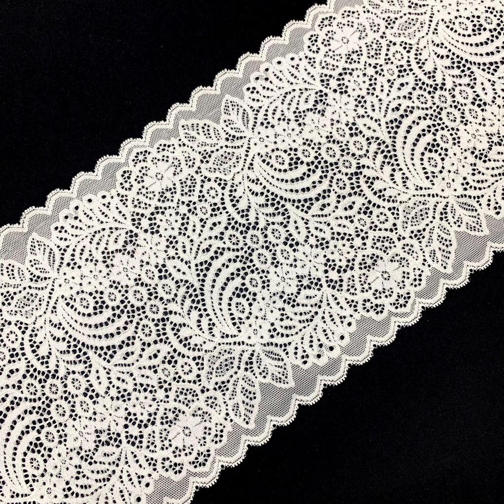 Elastic Lace Trim with Nylon Core-Spun Yarn - Underwear Accessory