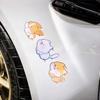 Cartoon Animal Car Stickers Conceal Scratch Decorative Stickers Auto Electric Motorcycle Body Styling Decor Scratch Animal Decal