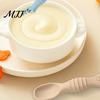 Soft Tip Spoons for Newborns 2Pcs Silicone Baby Spoon, Toddler Training Spoon Puree Fruit Puree, Babies Non-Slip Handle Infant Feeding Self