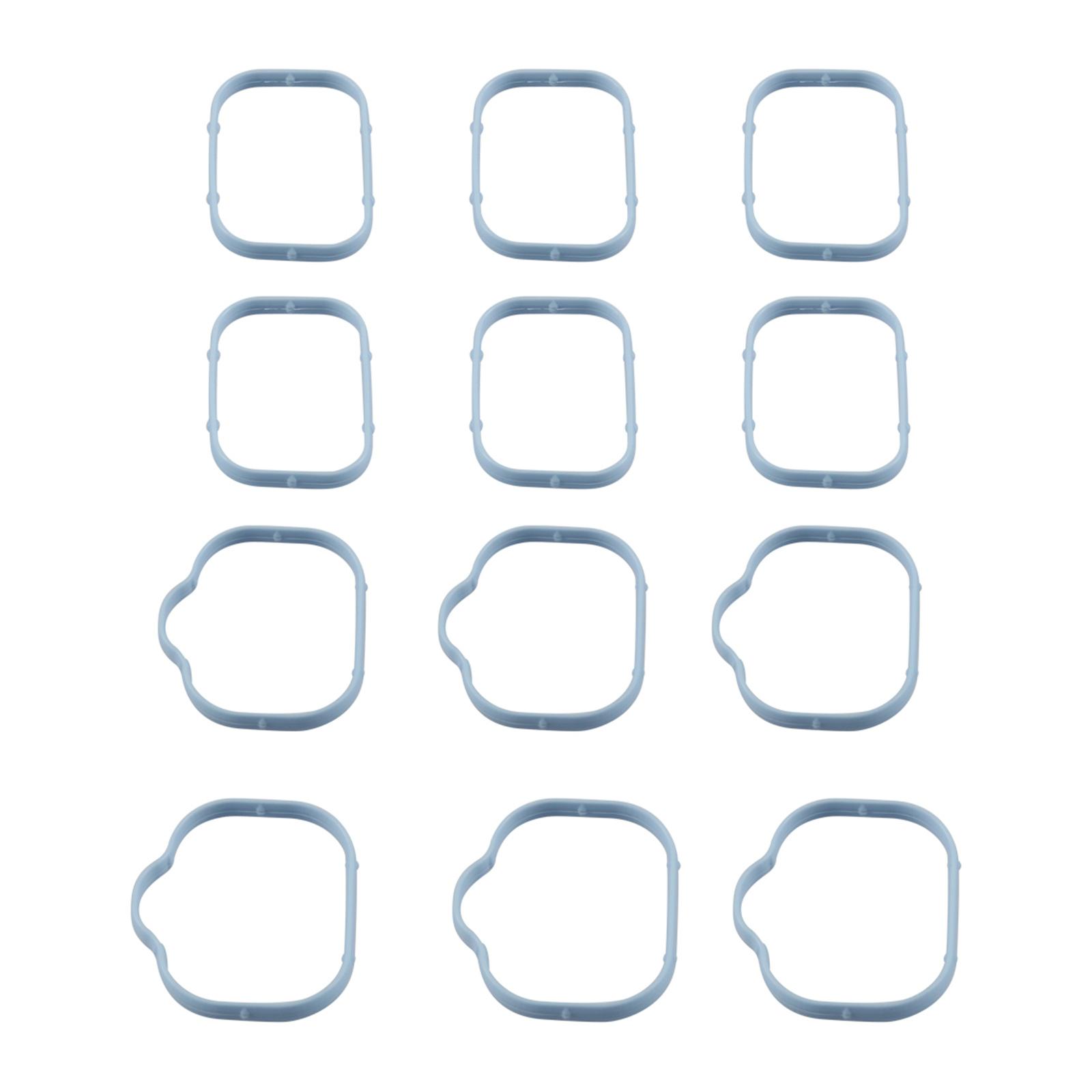 

12 Pack Silicone Engine Intake Manifold Gaskets High Temperature Resistant for MS97204 3.6L Automotive Sealing Solution