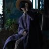 Johnature Women Vintage Linen Winter Parkas Single Button Purple V-Neck  Warm Plus Cotton Coats Chinese Style Parkas