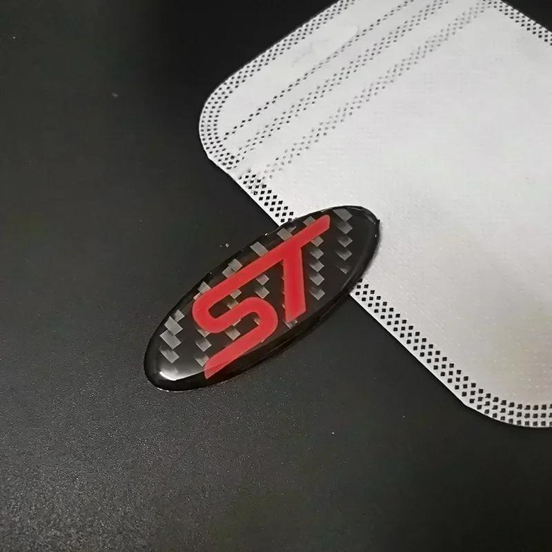 Autocollant de Voiture Ford Nouveau 2025 Chaud Fibre de Carbone Autocollants de Volant de Voiture pour Ford Mondeo Mk3 Escape Ecosport Edge Focus Ranger Fie