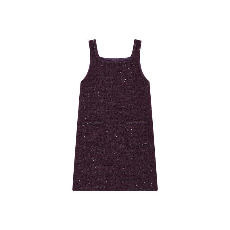 ELLE KIDS Girls  Elegant French Style A-line Sleeveless Winter Dress 140