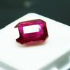 AA+6 Ct Natural Blood Ruby Red Emerald Shape CERTIFIED Loose Gemstone A-777
