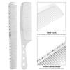 2pcs Set Hair Comb Space Aluminum Stainless Steel Anti static Sparse Haircut Comb Beauty Tool