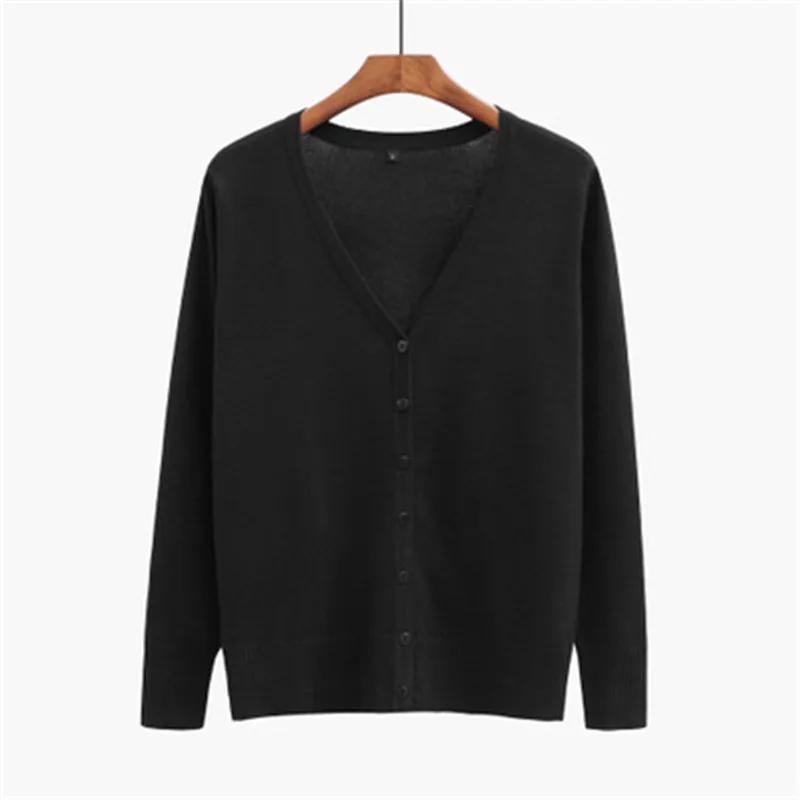 Oversize Solid Knitted Cardigans Women Female Jacket Coat Long Sleeve Casual V-Neck Tops Sweaters Red Black XXL 3XL 4XL 5XL
