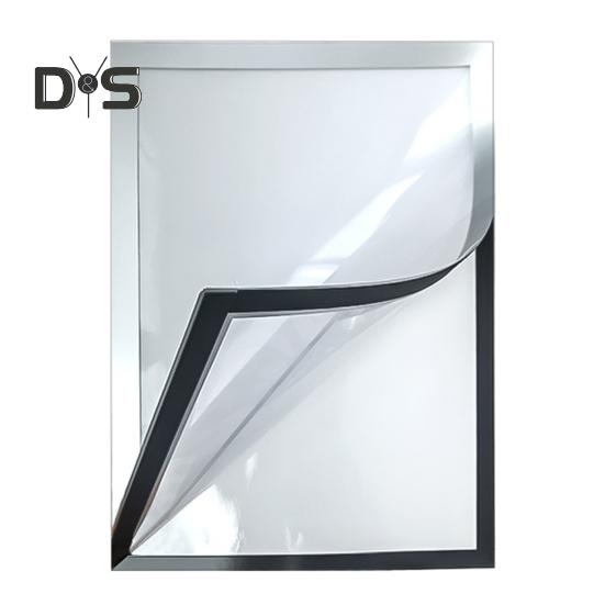 Moldura autoadesiva, porta-retratos magnético com tampa transparente, moldura de exibição de pôster de parede para fotos e documentos