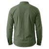 Men's Cotton-Linen Drawstring Collar Long-Sleeve Top Men's Casual Stylish Long-Sleeve Shirt