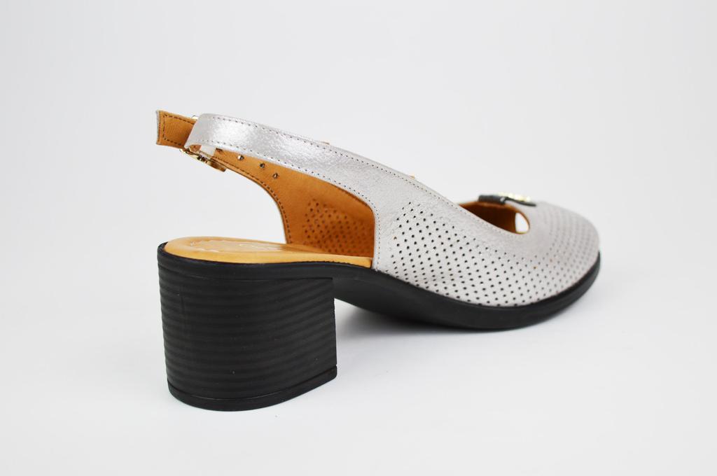 Sandalet Phany 108886 37 Gümüş deri