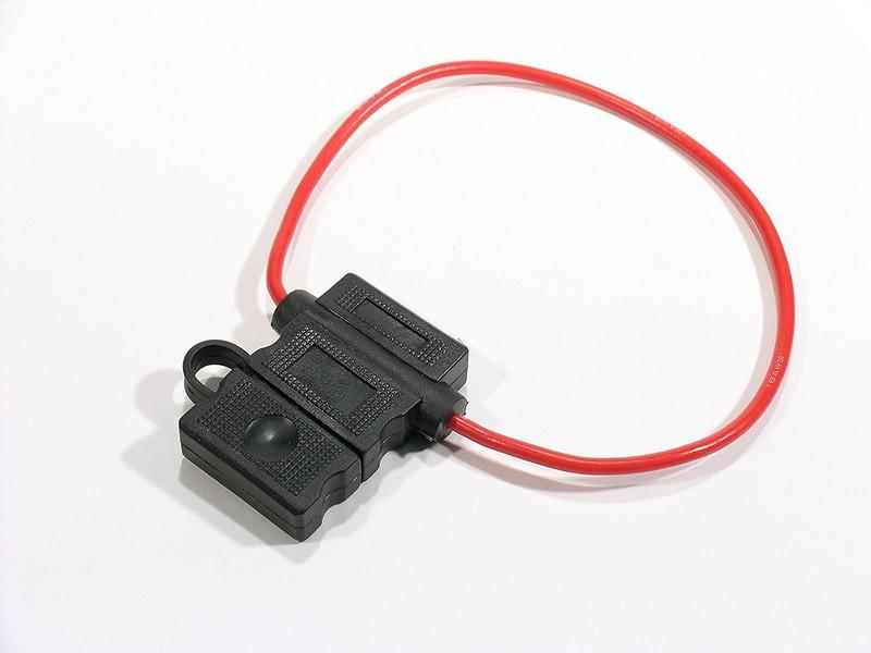 Opakowanie 10 szt. 16 GAUGE ATC / ATO UCHWYT BEZPIECZNIKA LINIOWY PRZEWÓD AWG MIEDŹ 12V POWER BLADE