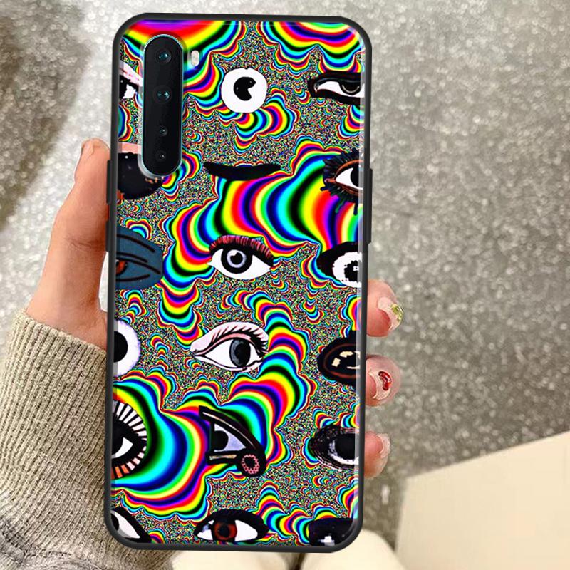 Eye Illustration Case For OnePlus 15R 13R 13T 12R 10T 15 13 12 11 10 9 Pro Nord 5 CE 4 3 2 Lite N20 N30 Coque