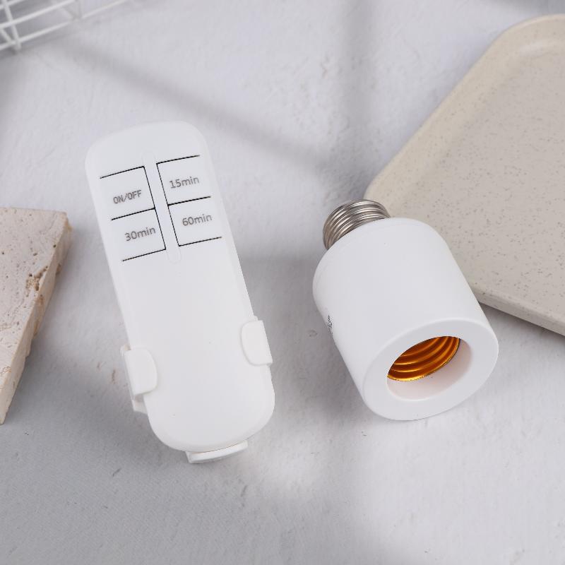 E27 60W Wireless Remote Control Smart Timer Switch Lamp Holder 110V 220V House Multi Light Baby Room Bedroom Timer Switch