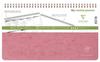 Clairefontaine "My Weekly Planner" Double-Ring Notebook, Desk Pad, Schedule Book, Age Bag, 29.7 X 17cm, Pink, 60 Sheets, Clairefontaine Cf783496