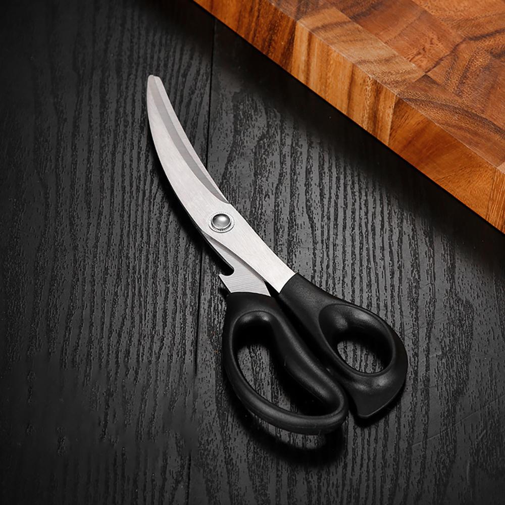 2PCS Korean Style Steel Barbecue Clip Scissors Set High-temperature Resistant Multi-purpose Barbecue Tools Durable
