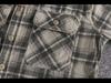 Men's Retro Khaki Plaid Corduroy Shirt - Spring/Fall Classic with Long Sleeves