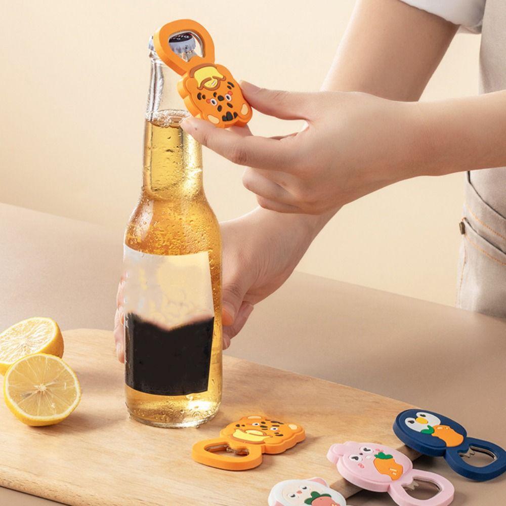 

Мультяшный открывалка для пивных бутылок Тигр/Овца/Кролик Магнитный открывалка для бутылок вина и пива жёлтый