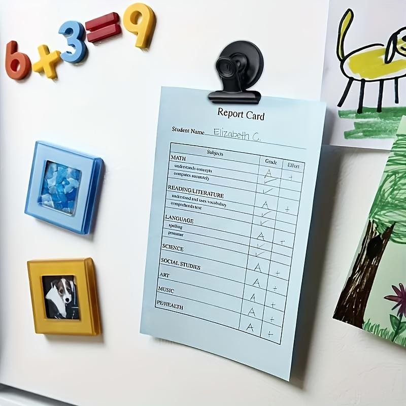 4/16pcs Magnetic Clips Heavy Duty Refrigerator Whiteboard Space-Saving Clip Set for Kitchen Office Photo Displays Holder Decor