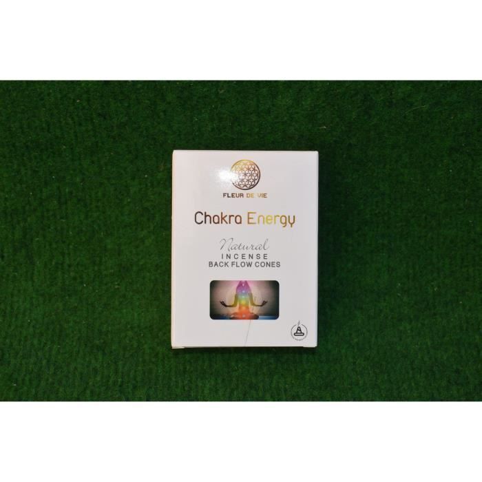 Encens Backflow - Fleur De Vie - Chakra Energy - Blanc - Adulte - Mixte