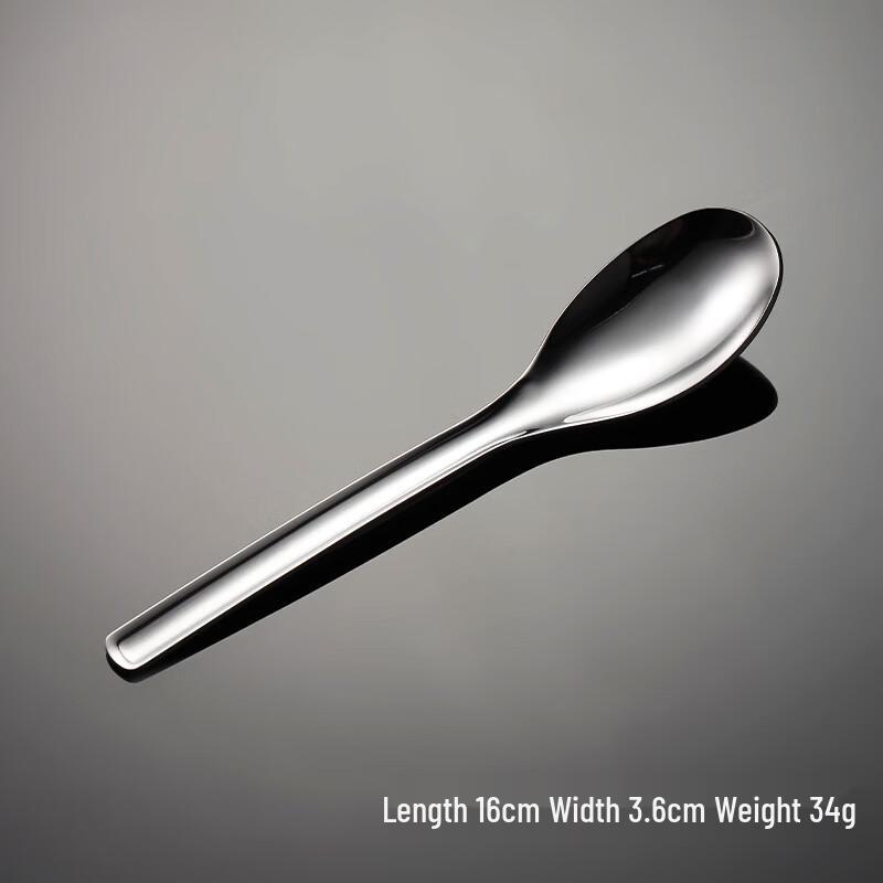 Qianxing 304 Stainless Steel Chinese Round Soup Spoons, 10-Pack
