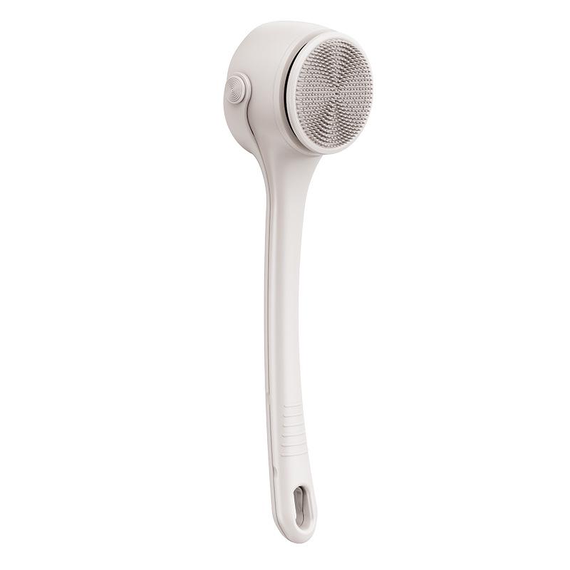 Wireless Long-Handle Electric Bath Brush with Digital Display - Waterproof Automatic Shower Scrubber