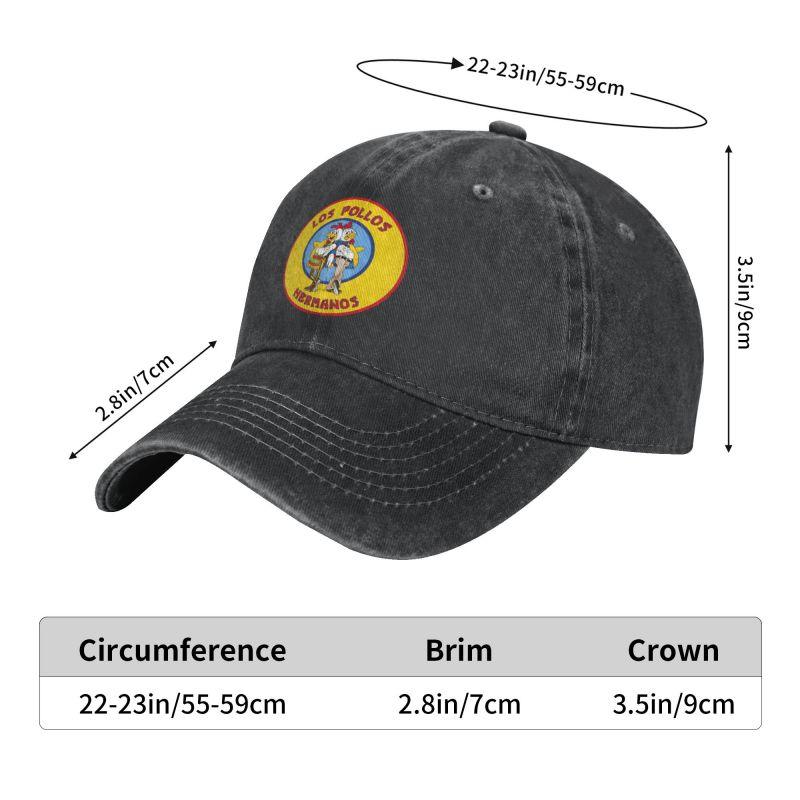 Punkowa bawełniana czapka z daszkiem dla dorosłych Breaking Bad Los Pollos Hermanos dla dorosłych The Chicken Brothers Regulowana czapka dla taty unisex, damska, sportowa
