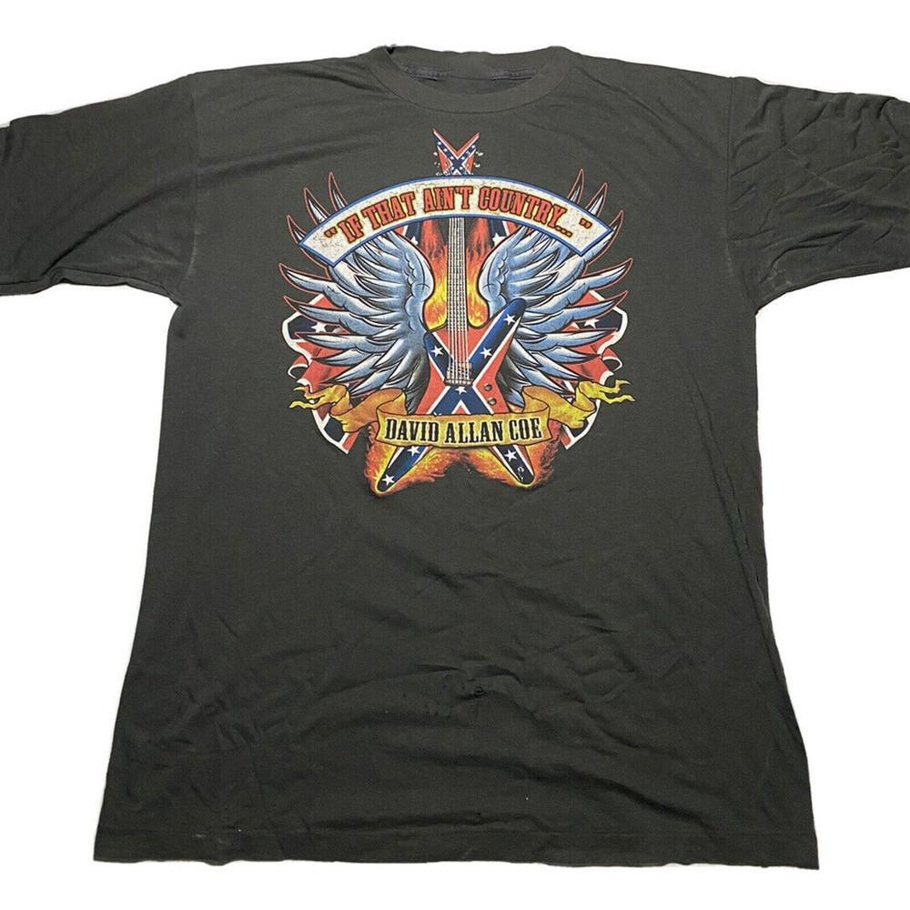 Редкая футболка с коротким рукавом для взрослых David Allan Coe, подарок для фанатов, унисекс, хлопок XL