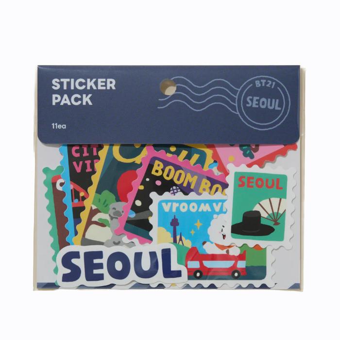 

BT21 Набор наклеек «Издание Сеул»