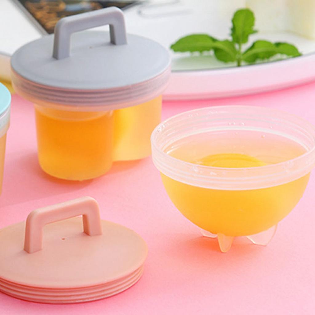 Steamed Egg Mould Multifunctional Prevent Stick Quick Cooking Cute Boil Egg Mould with Oil Brush for Home Kitchen