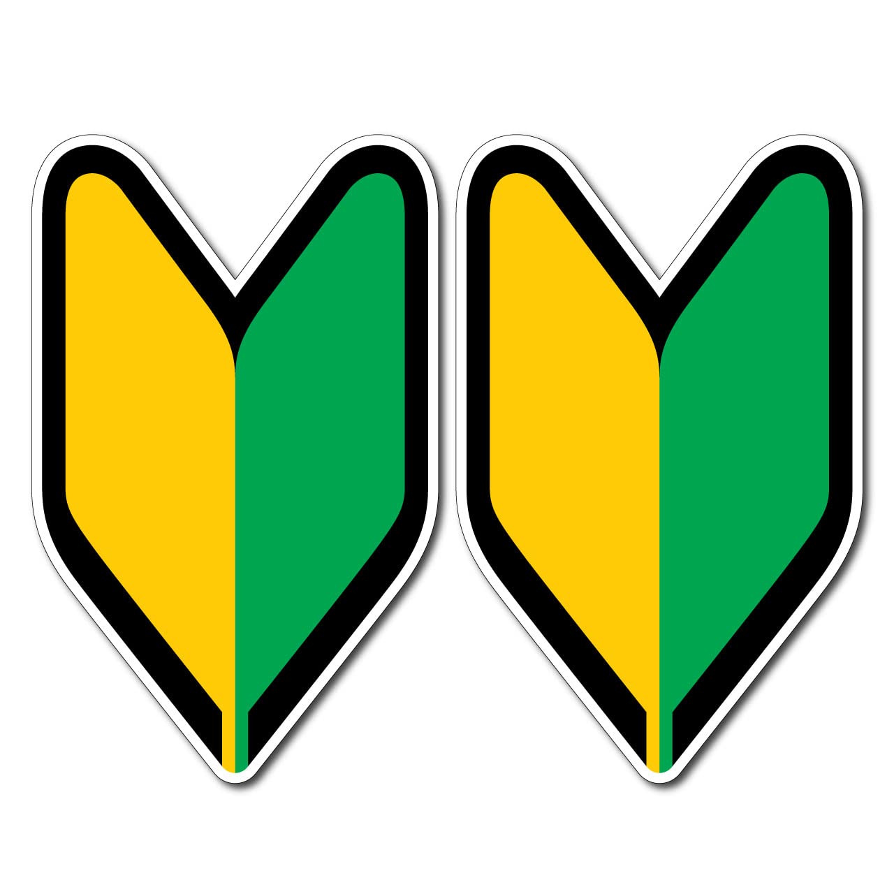 

Beginner Mark Economy Type Driver with Road Traffic Law Enforcement (2-Pack) Peel-Off Stickers, (Novice Sign) [Compliant Regulations]