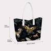 Elegant Butterfly Print Tote Bag Fashion Lightweight Portable Casual Daily Carry Handbag for Women