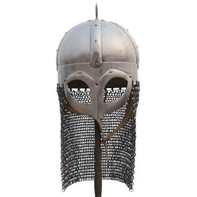 Gjermundbu Helmet with Aventail Viking Helmet Medieval Steel Armor Wearable LARP Reenactment Cosplay Gift