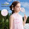 ASK JUNIOR Girls' Chinese Style Cheongsam Top & Wide-Leg Pants Set