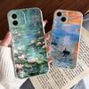 M-Monet Art Phone Case For IPhone 15 Pro Max 16 Pro Max 14 13 11 12 Mini Xs X Xr 7 8 Plus Se Transparent Cover