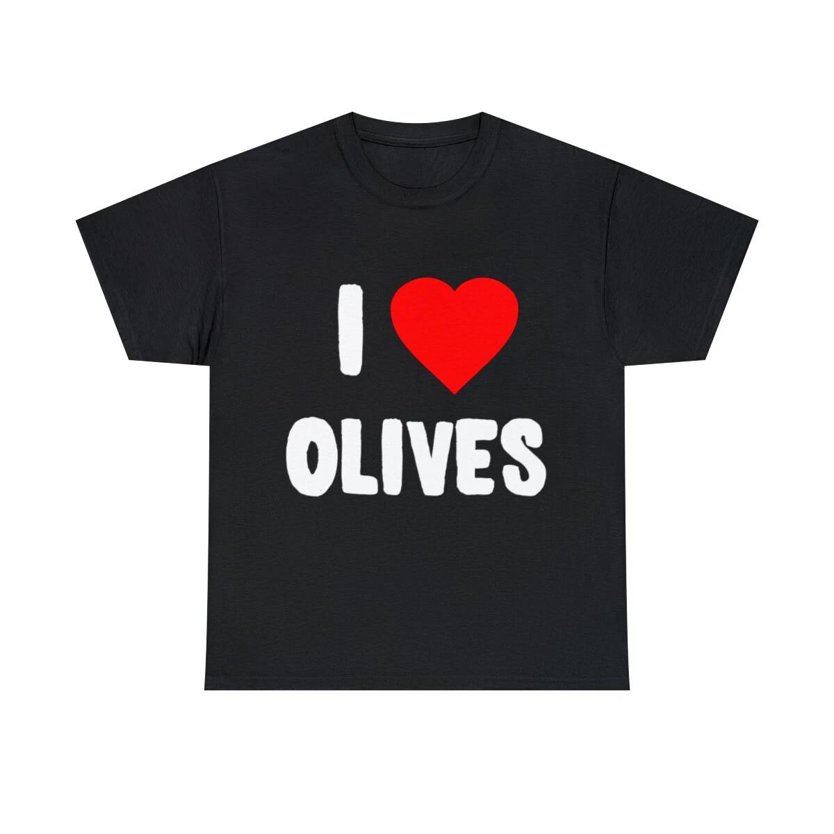 I Love Olives Graphic Tee Shirt, S-5XL L