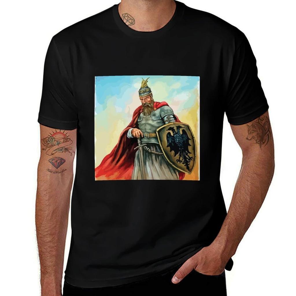 Skenderbeu Tshirt Basic Simple Casual Short Sleeve Tee Tshirt