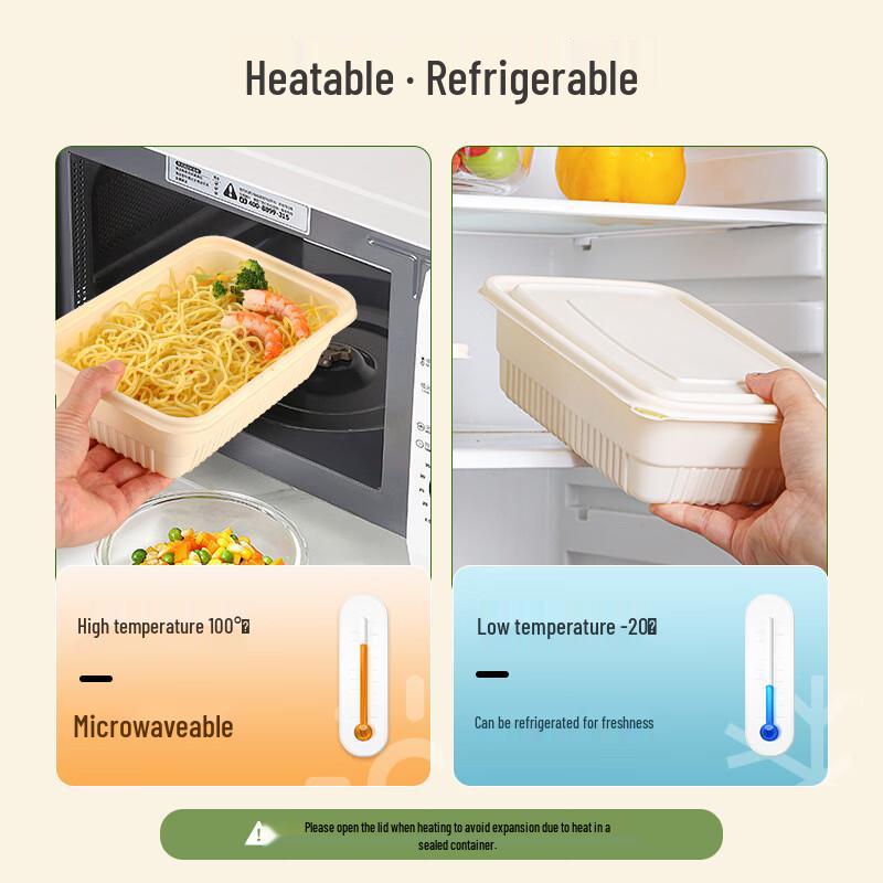 Eco-Friendly Corn Starch Disposable Food Containers