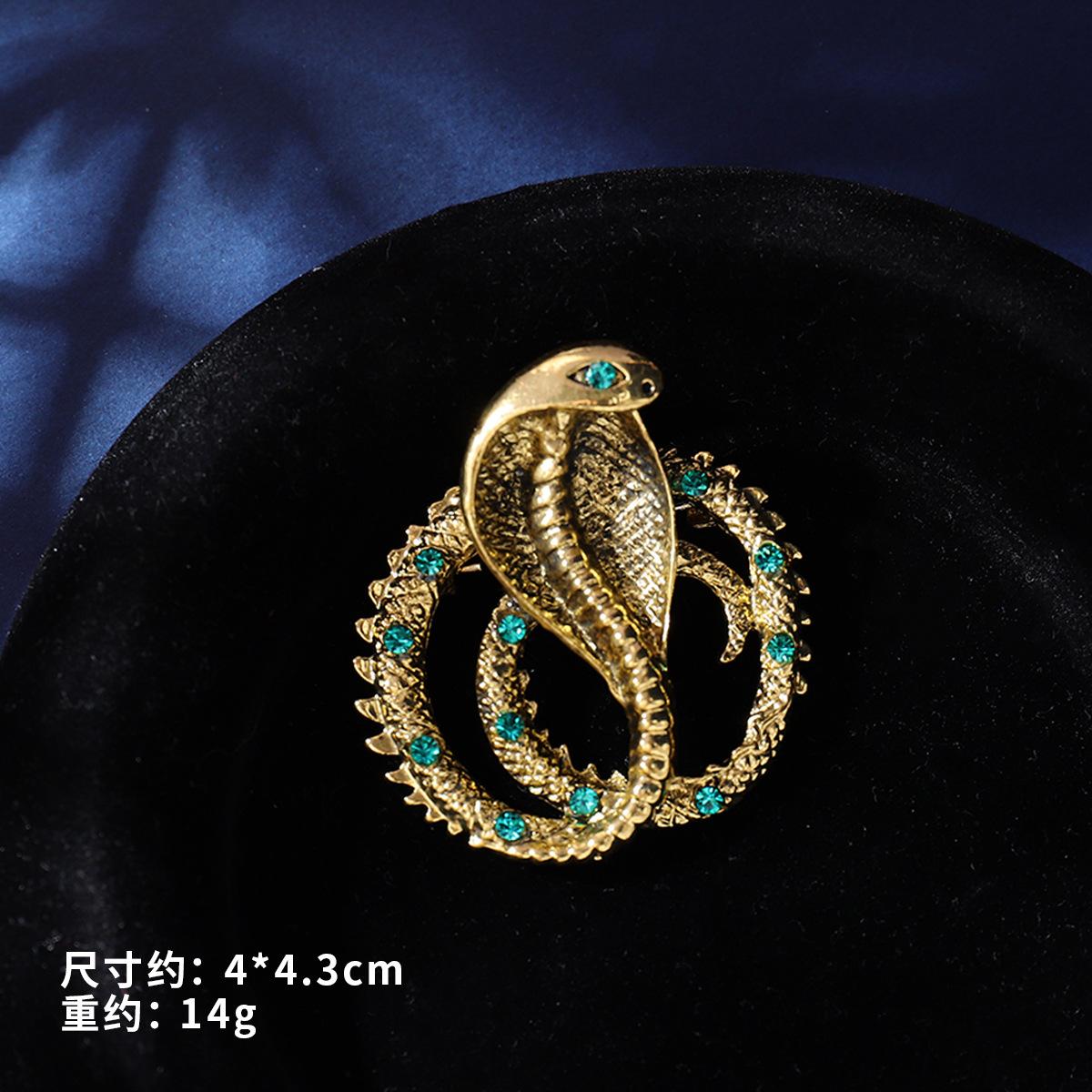 

Ретро брошь со знаком зодиака «Змея» Год Змеи Периферийный корсаж Эмаль Премиум-булавка Аксессуары для костюмов