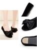 Portable Heeled Slippers with Storage Bag for Entrance and Class 4cm Heel to [MOON ROOM] Graduations, Ceremonies, Visits, (M (up approx. 23.5cm),