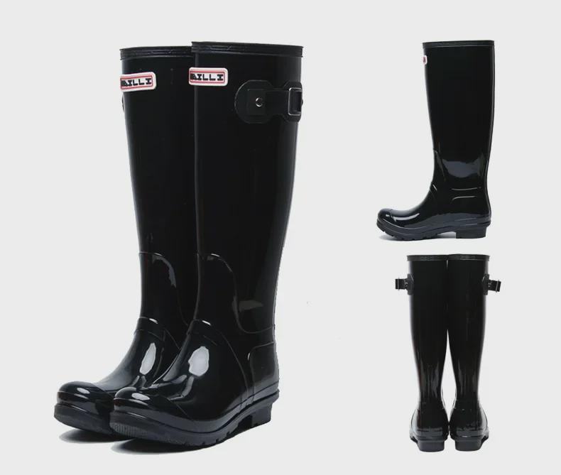 Women's Waterproof Non-Slip Fashion Rain Boots - Spring/Summer Korean Style, Wear-Resistant Solid Color