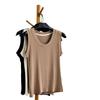 Ukosi Women's 2025 Spring Slim Fit Sleeveless U-Neck Knitted Shirt