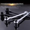 Bidirectional Quick Ratchet Gear Wrench with Pointed Tail and Three-Way Open End