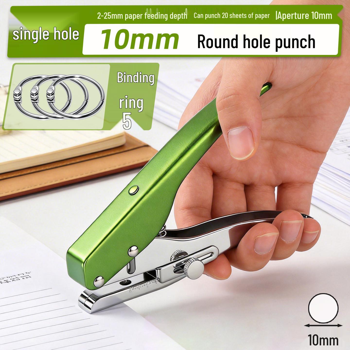

PVC Membership Card Hole Puncher, 6mm Round Hole Pliers for Tags and Bags
