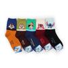(5 Pairs)Disney Officially Licensed Character Socks Mickey Mouse Pooh VA711