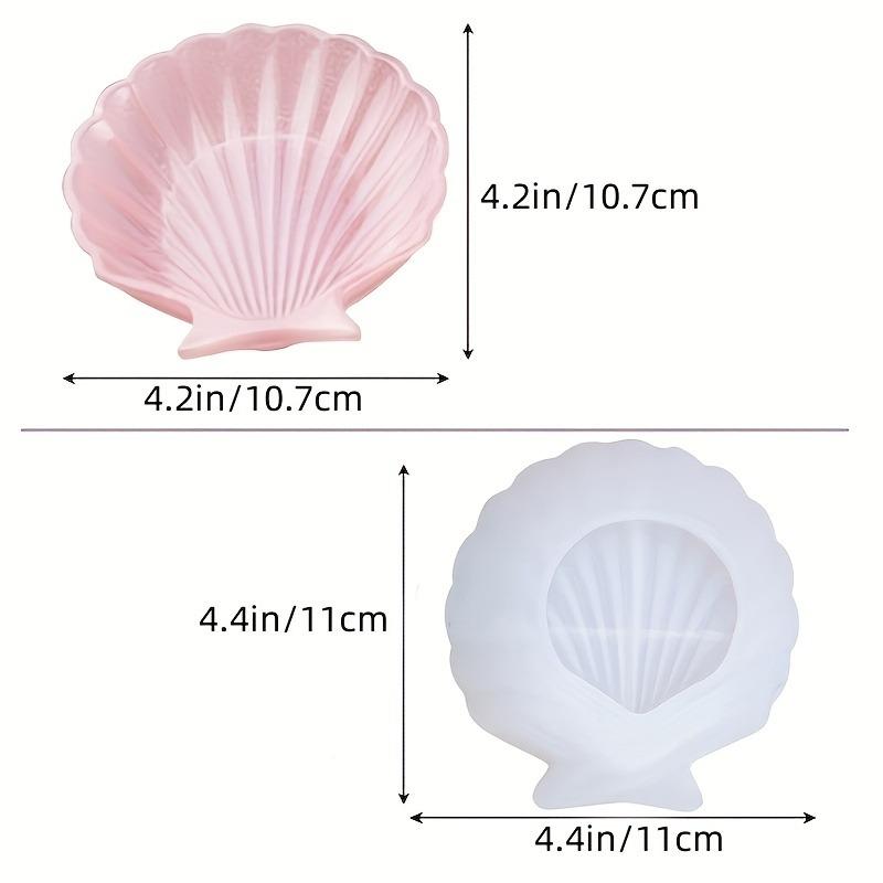 

1 шт. Поднос для украшений в виде ракушек в морском стиле, форма из смолы, поднос для хранения ожерелий и сережек, силиконовая форма из эпоксидной смолы, формы для ракушек